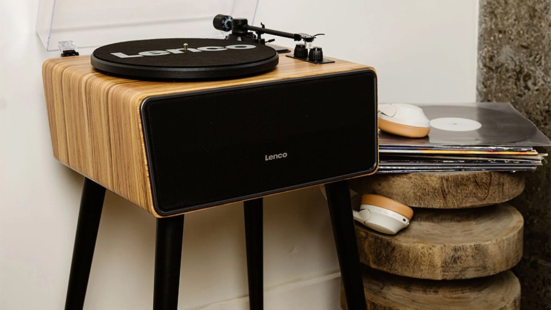 Lenco LS-570OK Walnut - Record player - LDLC